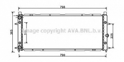 AVA QUALITY COOLING vw2094 -  Радиатор, охлаждение двигателя